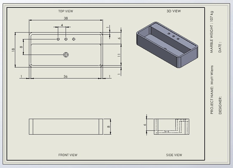 Matt Wiens - Custom Order Floating Sink