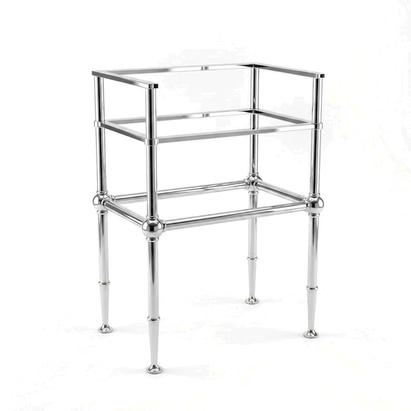 Metal Stand No. 847 – Custom Size Vanity Legs for Marble Sink | Brass, Black or Chrome PVD Stainless Steel Console