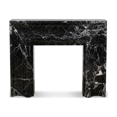 Pietra Notte Polished Marble Fireplace Surround