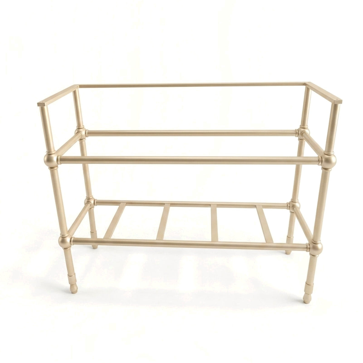 Metal Stand No. 815 – custom stainless steel vanity stand — view 1