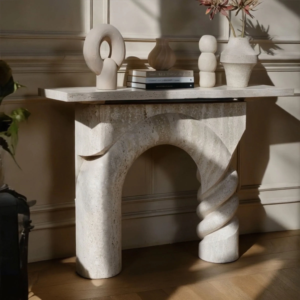 Twisted Arch Console Table
