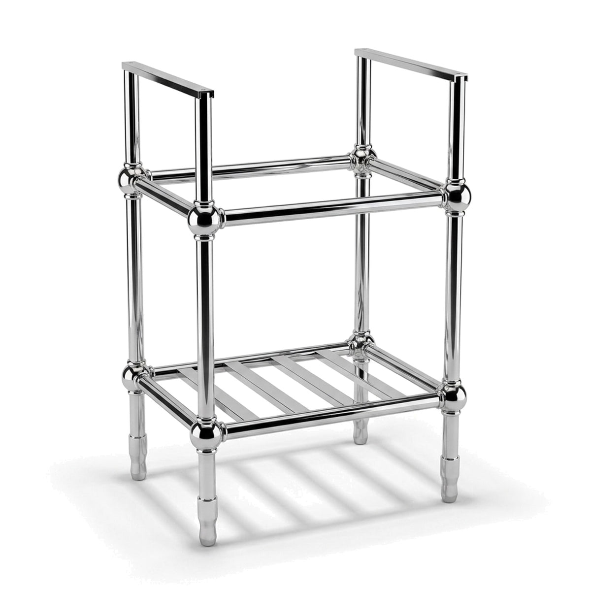 Metal Stand No. 801 – custom stainless steel vanity stand — view 1