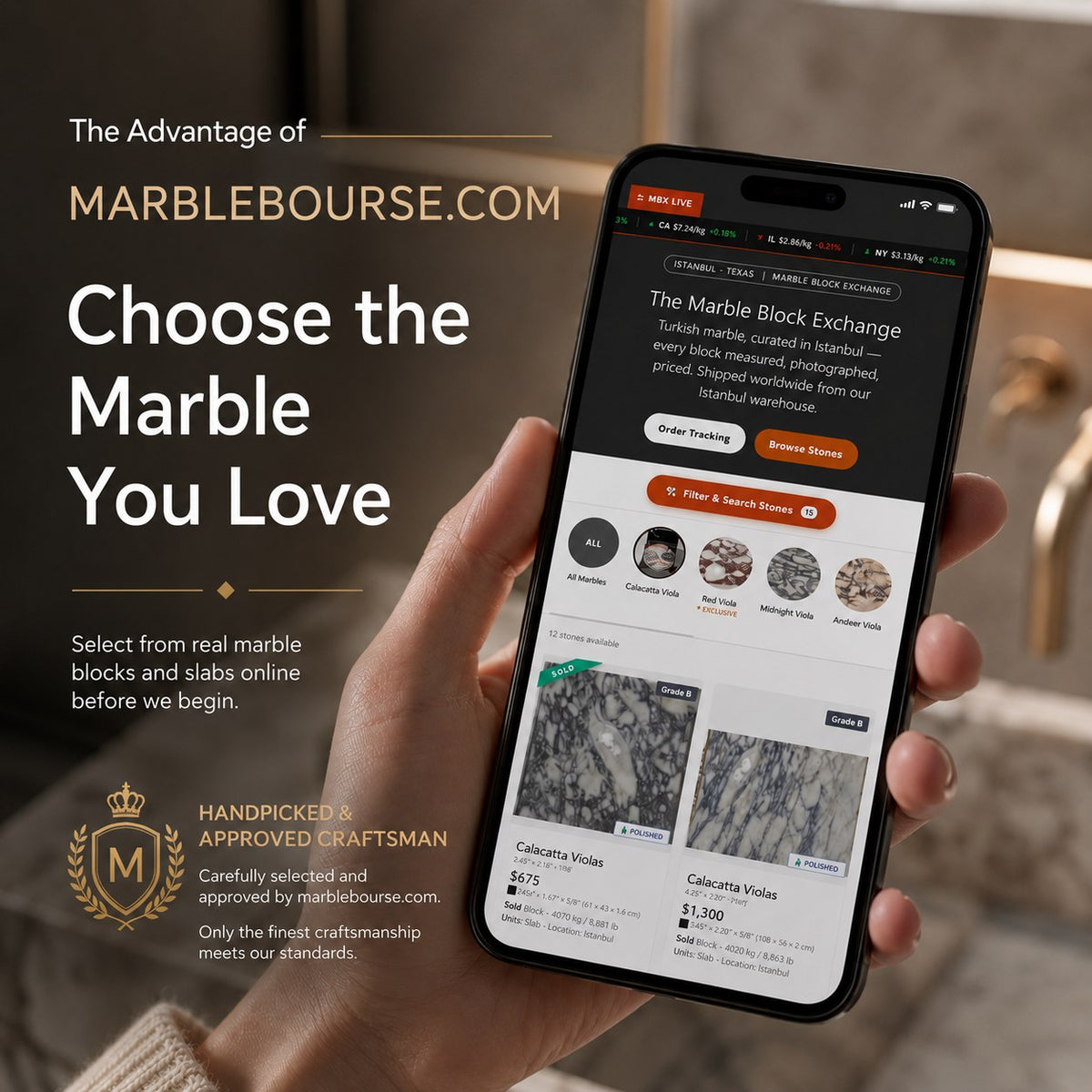 Violaro Marble — made to order — view 6