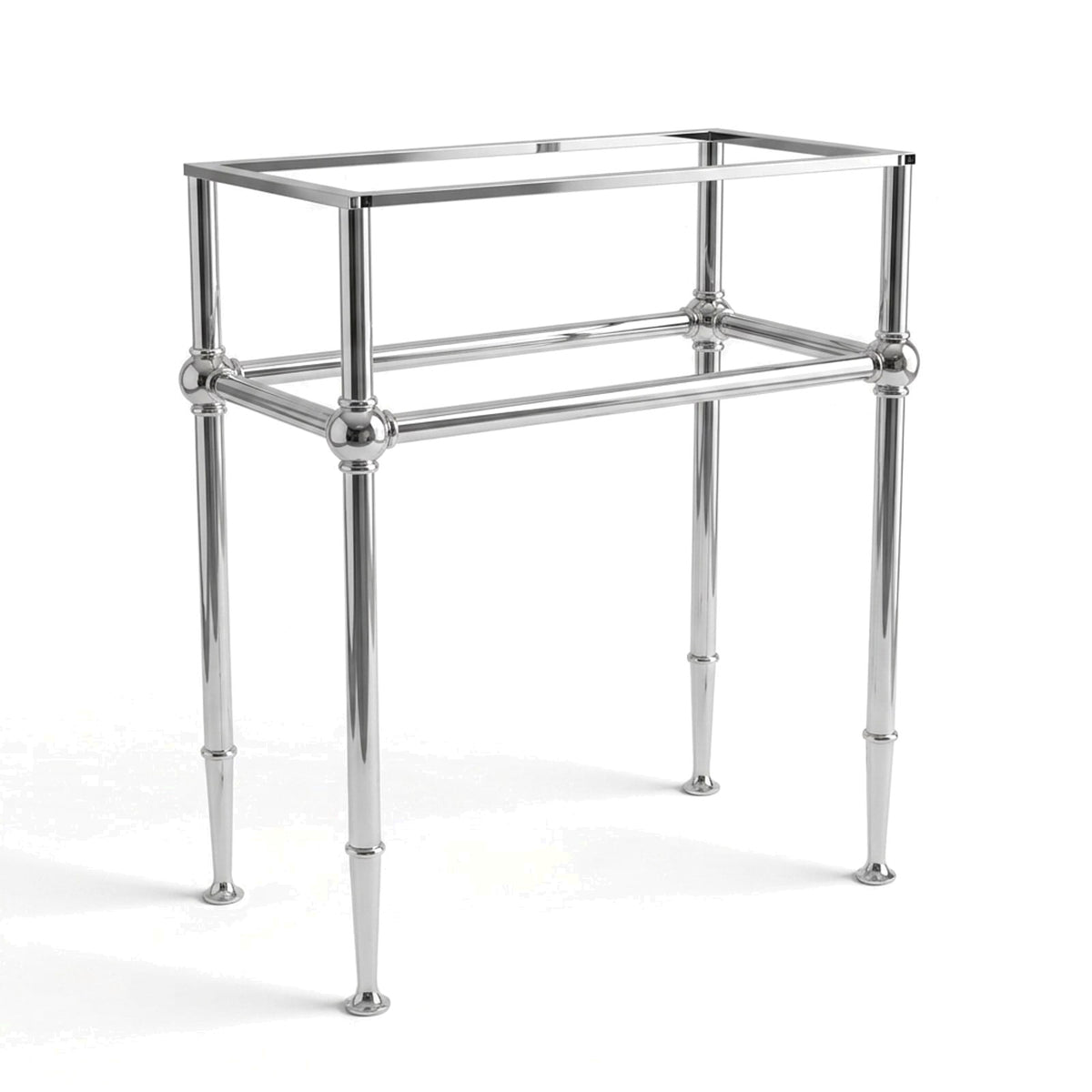 Metal Stand No. 833 – custom stainless steel vanity stand — view 1
