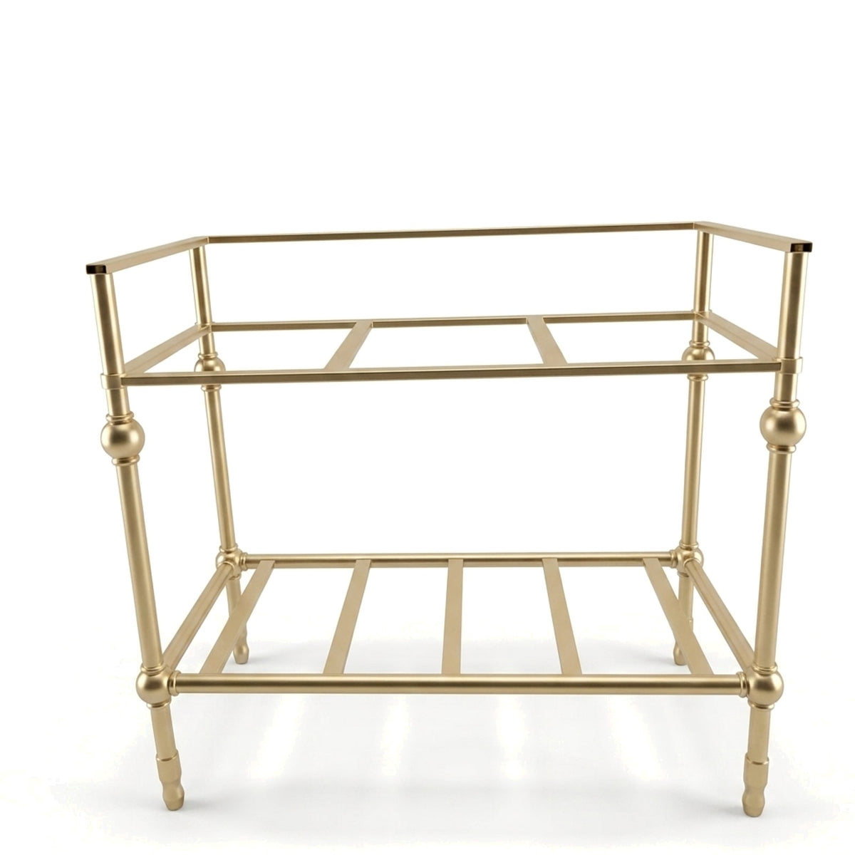 Metal Stand No. 850 – custom stainless steel vanity stand — view 1