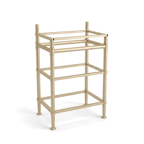 Metal Stand No. 858 – Custom Size Vanity Legs for Marble Sink | Brass, Black or Chrome PVD Stainless Steel Console