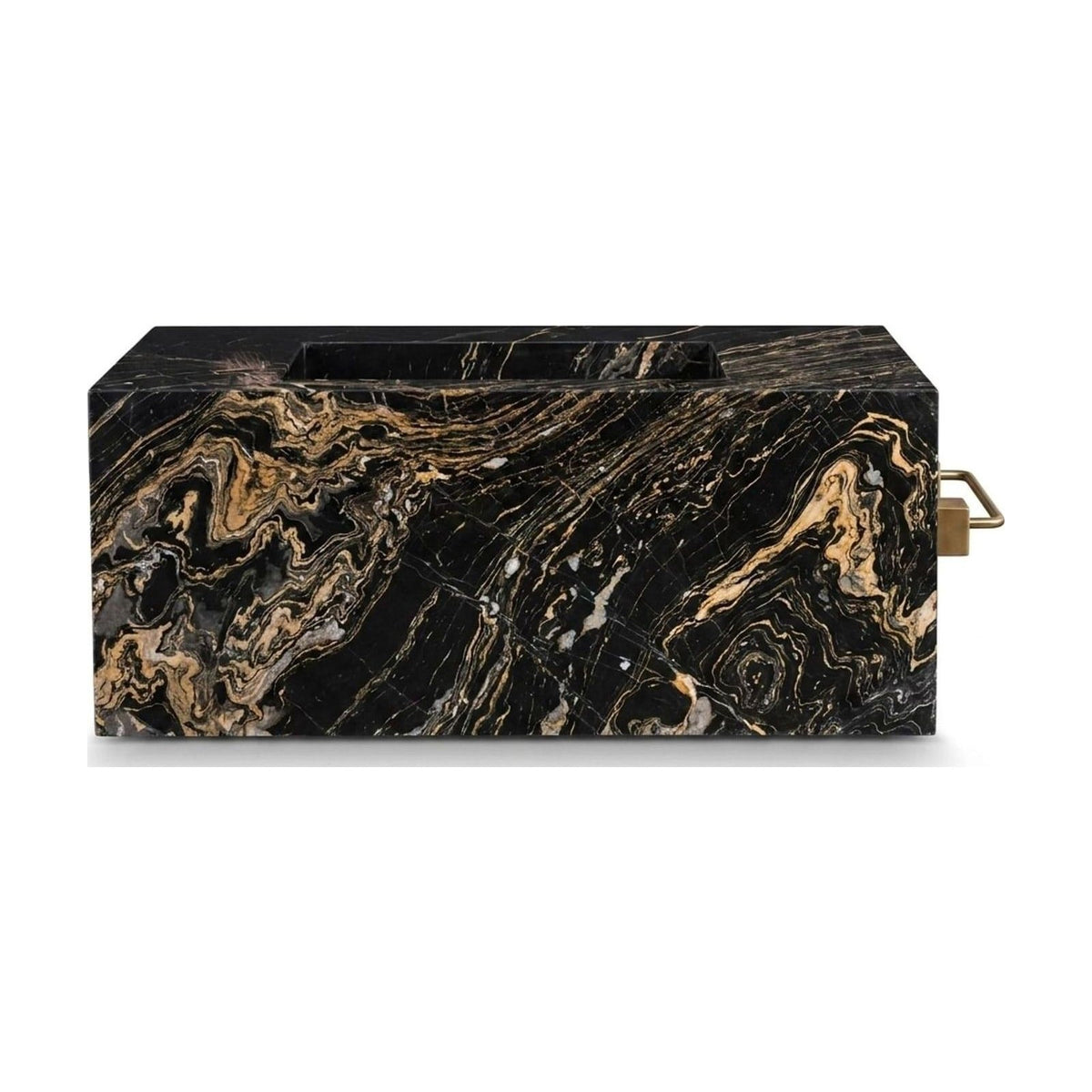 Picasso Polished Marble Rectangular Vessel Sink — view 1