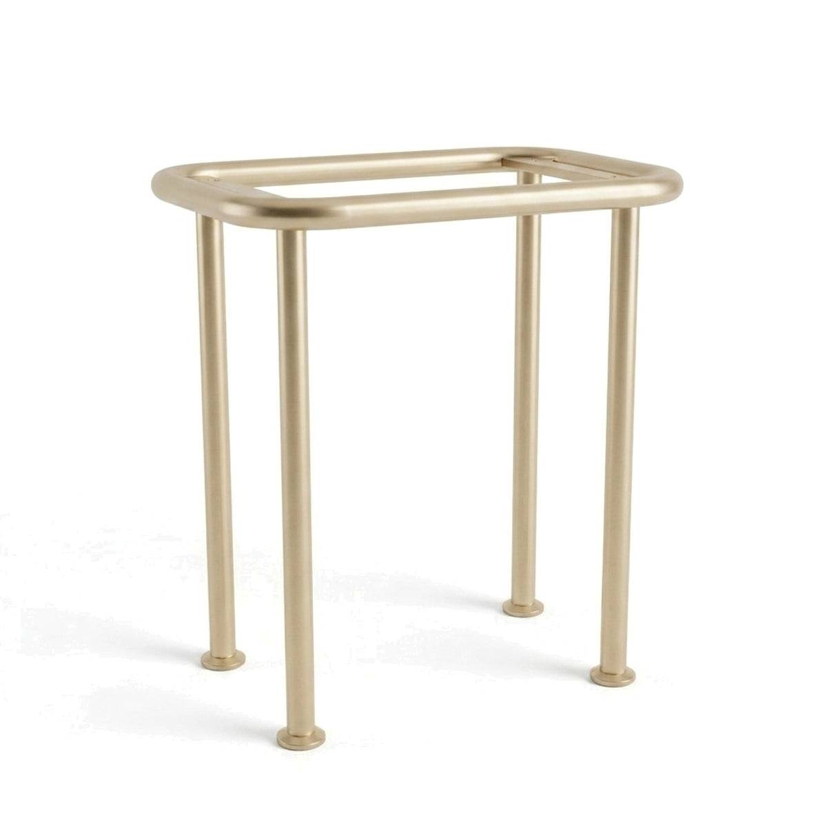 Metal Stand No. 857 – custom stainless steel vanity stand — view 1