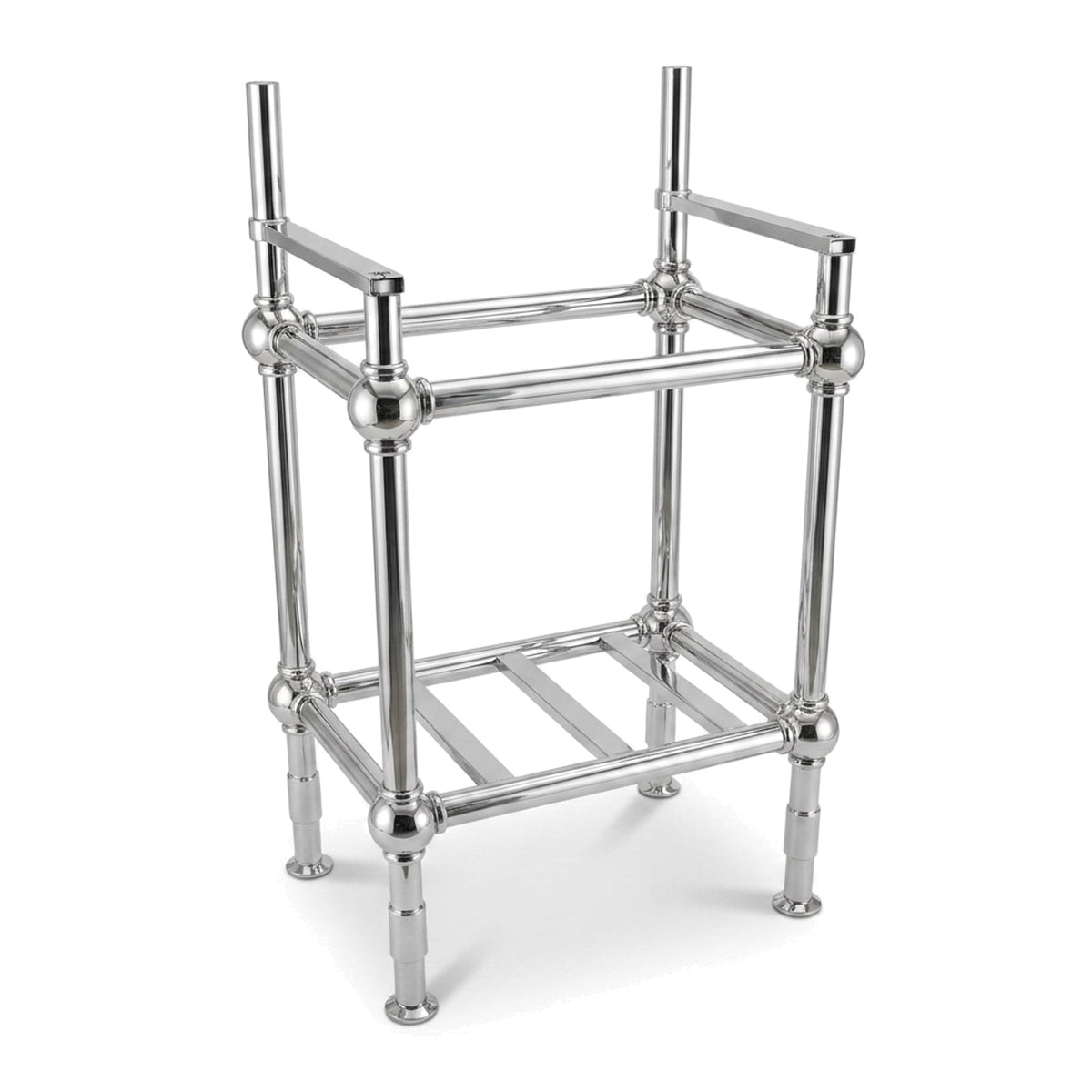 Metal Stand No. 882 – custom stainless steel vanity stand — view 1