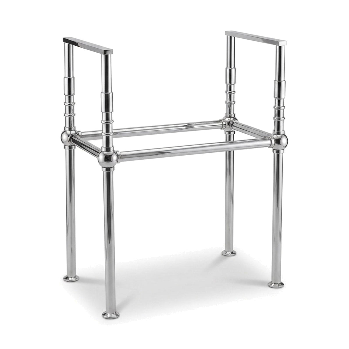 Metal Stand No. 842 – custom stainless steel vanity stand — view 1