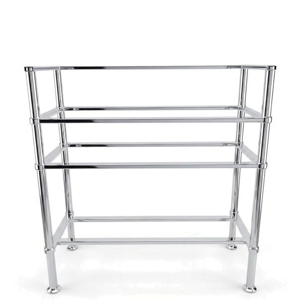 Metal Stand No. 873 – Custom Size Vanity Legs for Marble Sink | Brass, Black or Chrome PVD Stainless Steel Console
