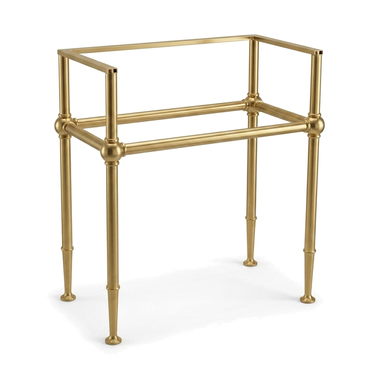 Metal Stand No. 862 – custom stainless steel vanity stand — view 1