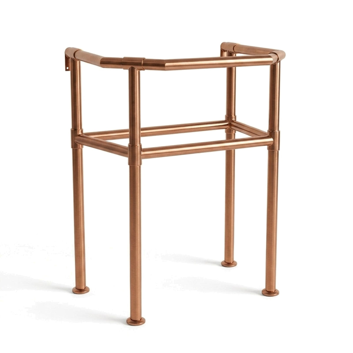 Metal Stand No. 831 – custom stainless steel vanity stand — view 1