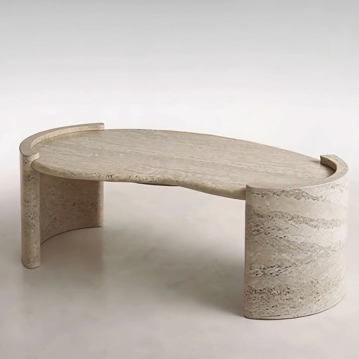 Elegant Travertine Marble Coffee Table