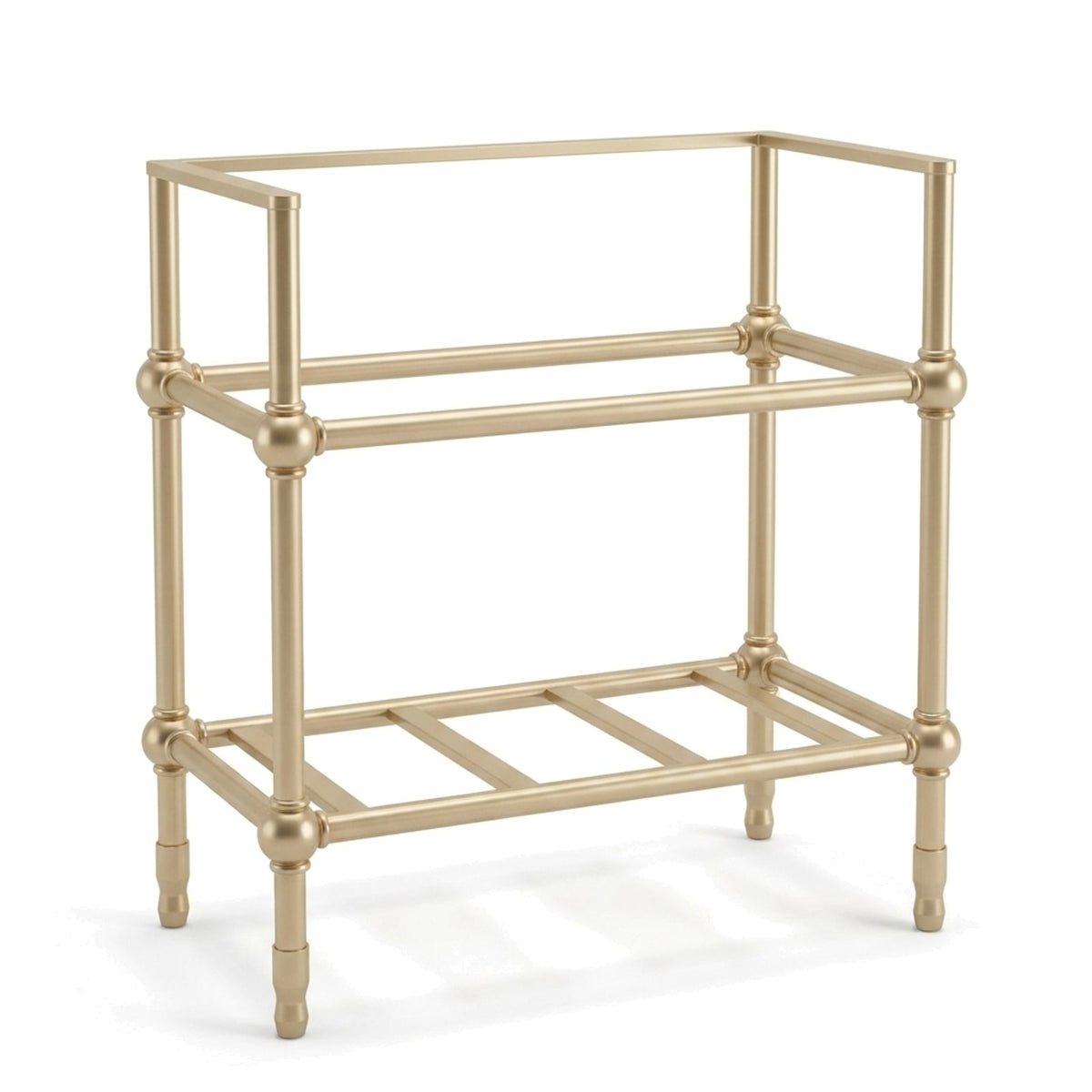 Metal Stand No. 796 – custom stainless steel vanity stand — view 1