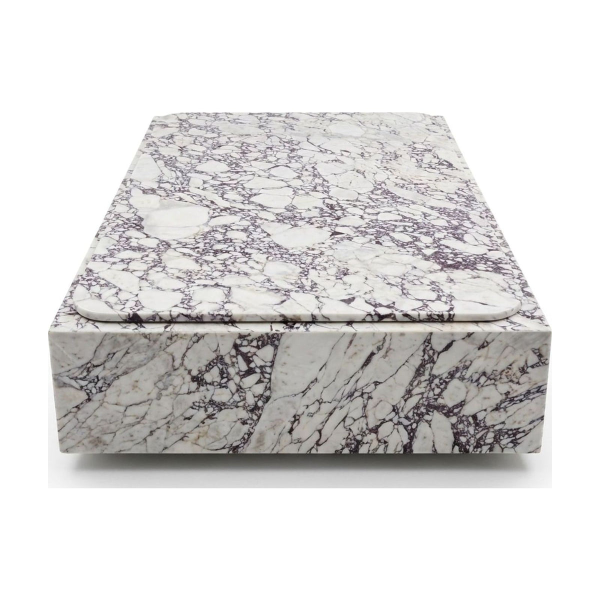 Calacatta Viola Honed Marble Plinth Table