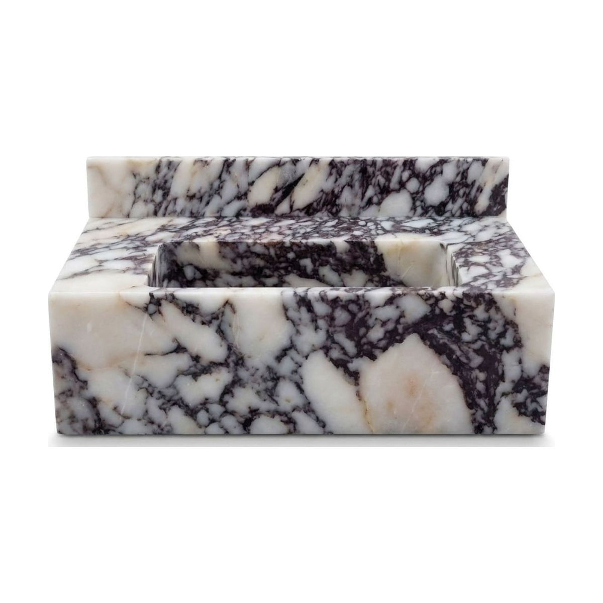 Calacatta Viola Marble Sink with Backsplash — view 1