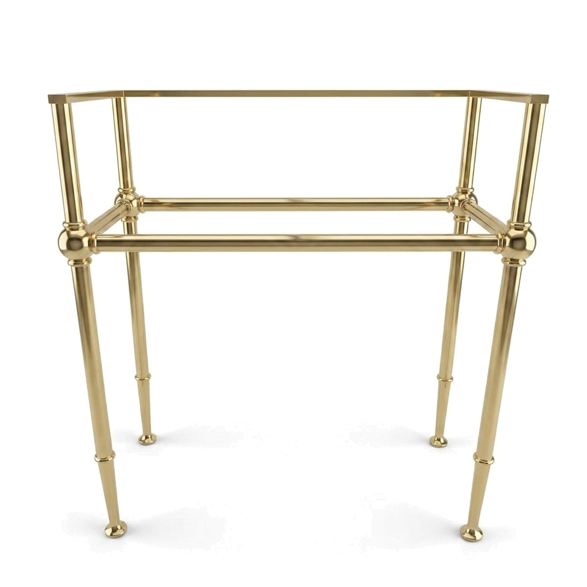 Metal Stand No. 861 – custom stainless steel vanity stand — view 1