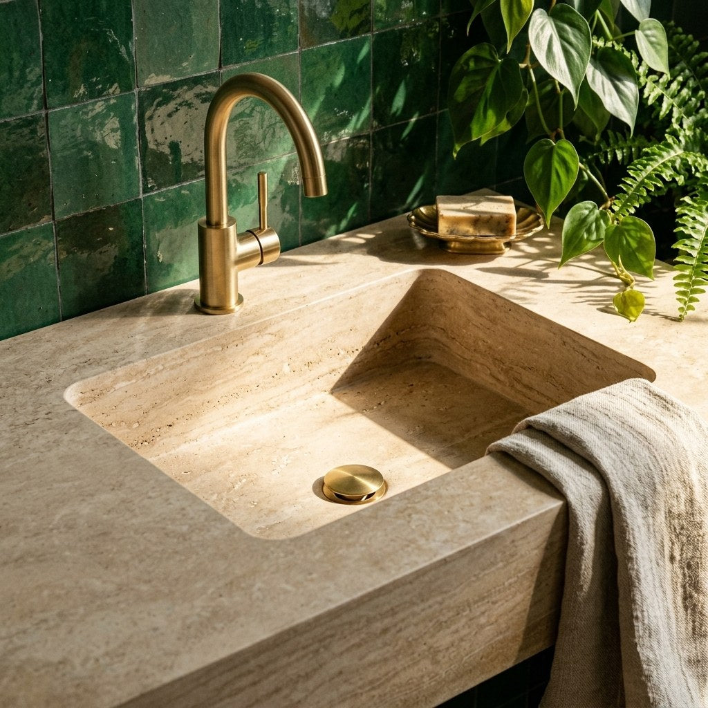 Travertine Travertine Sink — premium — view 2