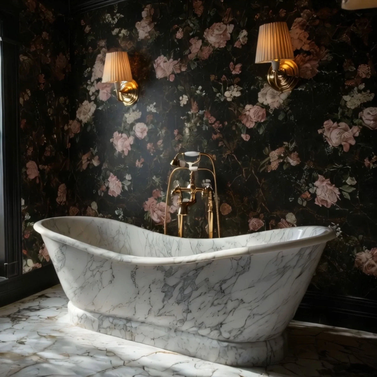 Noir Marble Bathtub