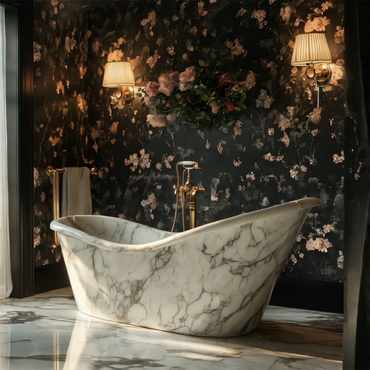 Petals Marble Bathtub