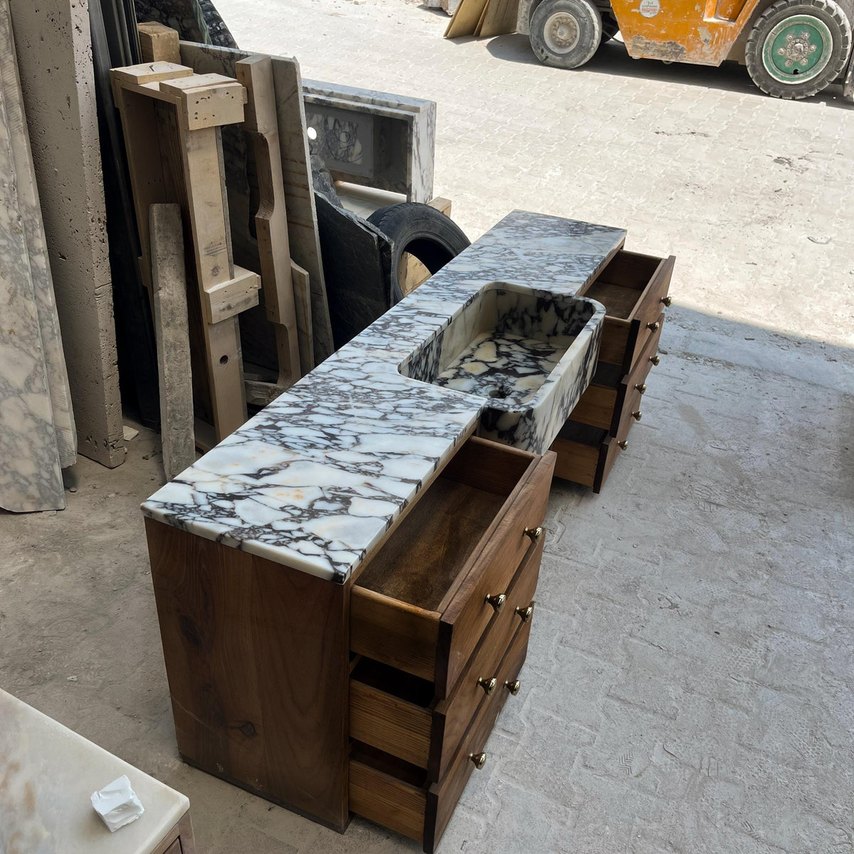 Calacatta Viola Sink | Marble Vessel Sink | Bathroom Vessel Sink | Stone Bathroom Sink — view 8