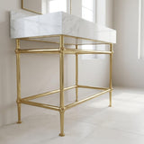 Custom Metal Stand for Marble Sink | Stainless Steel Vanity Legs with PVD Finish