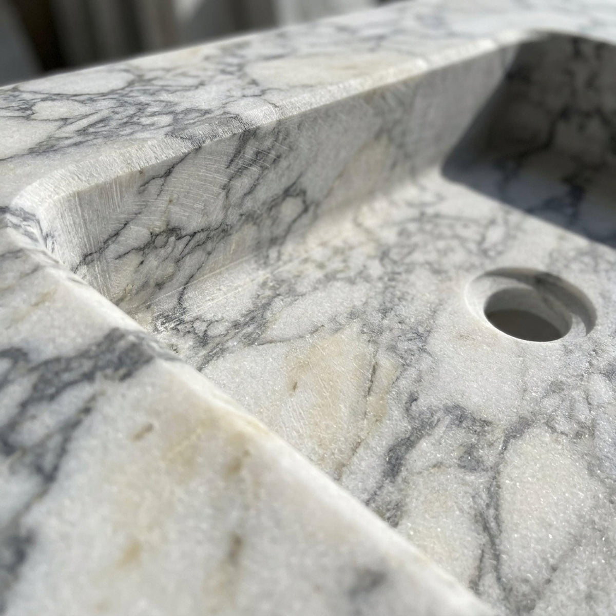 Calacatta Viola Sink | Marble Vessel Sink | Bathroom Vessel Sink | Stone Bathroom Sink — view 4