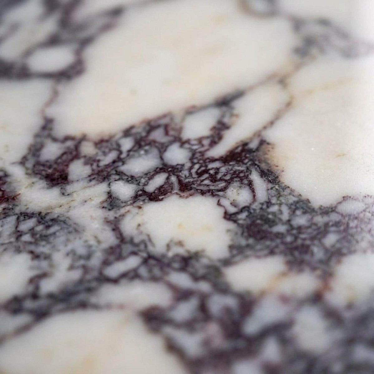 Viola Marble Sink | Hand Carved Calacatta Viola Marble Vanity Basin with Wood Vanity, Made in Small Batches — view 5