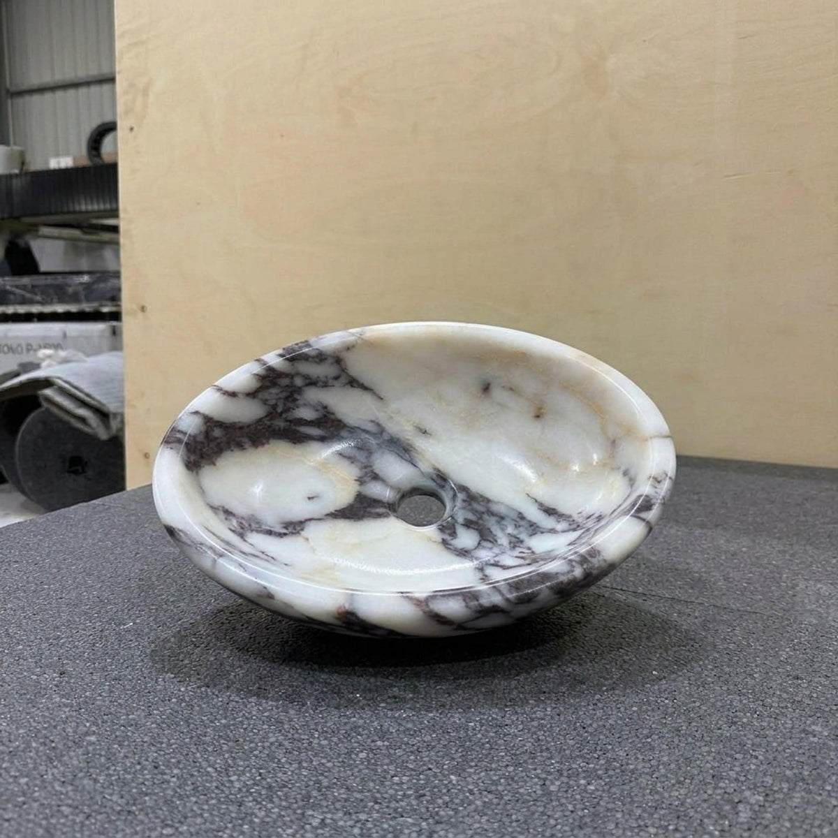 Handmade Calacatta Viola Bathroom Basin, Crafted in Limited Batches — view 3