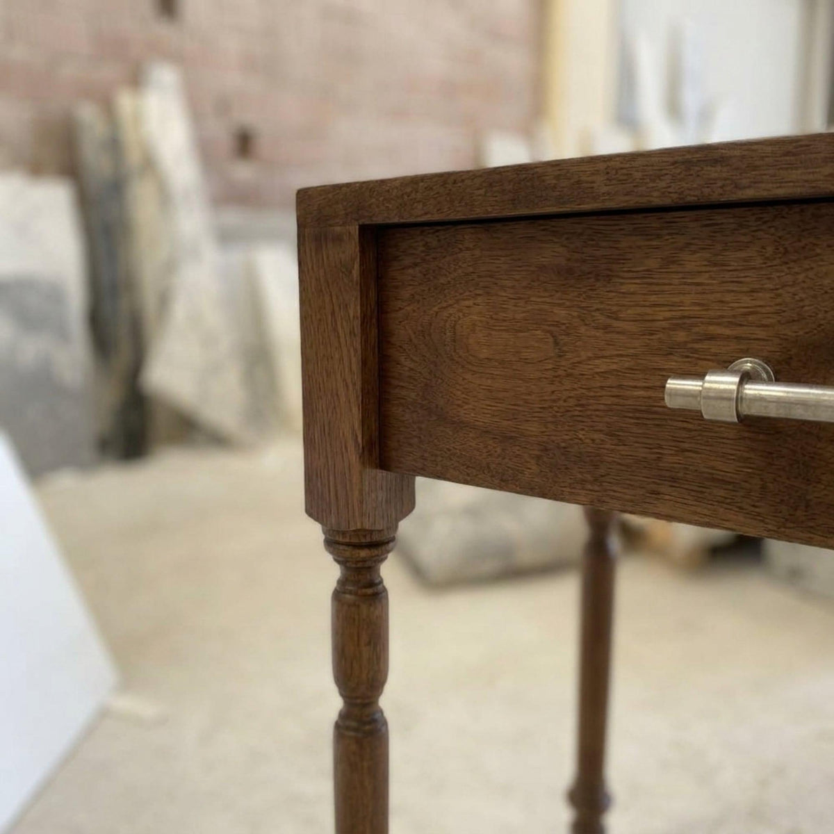 Hand Carved Calacatta Viola Marble Vanity Basin with Backsplash and Wood Vanity, Crafted in Limited Batches — view 6