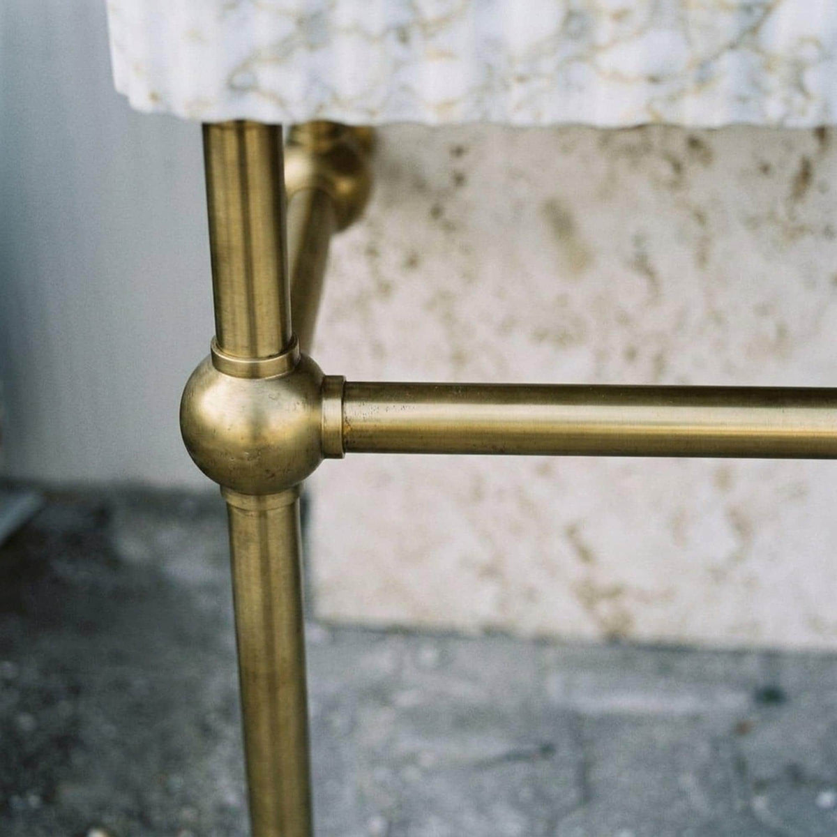 Handmade Calacatta Gold Bathroom Basin with Backsplash and Optional Metal Stand, Crafted in Limited Batches — view 6