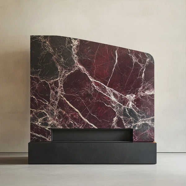 Luxe Line Marble Fireplace Mantel