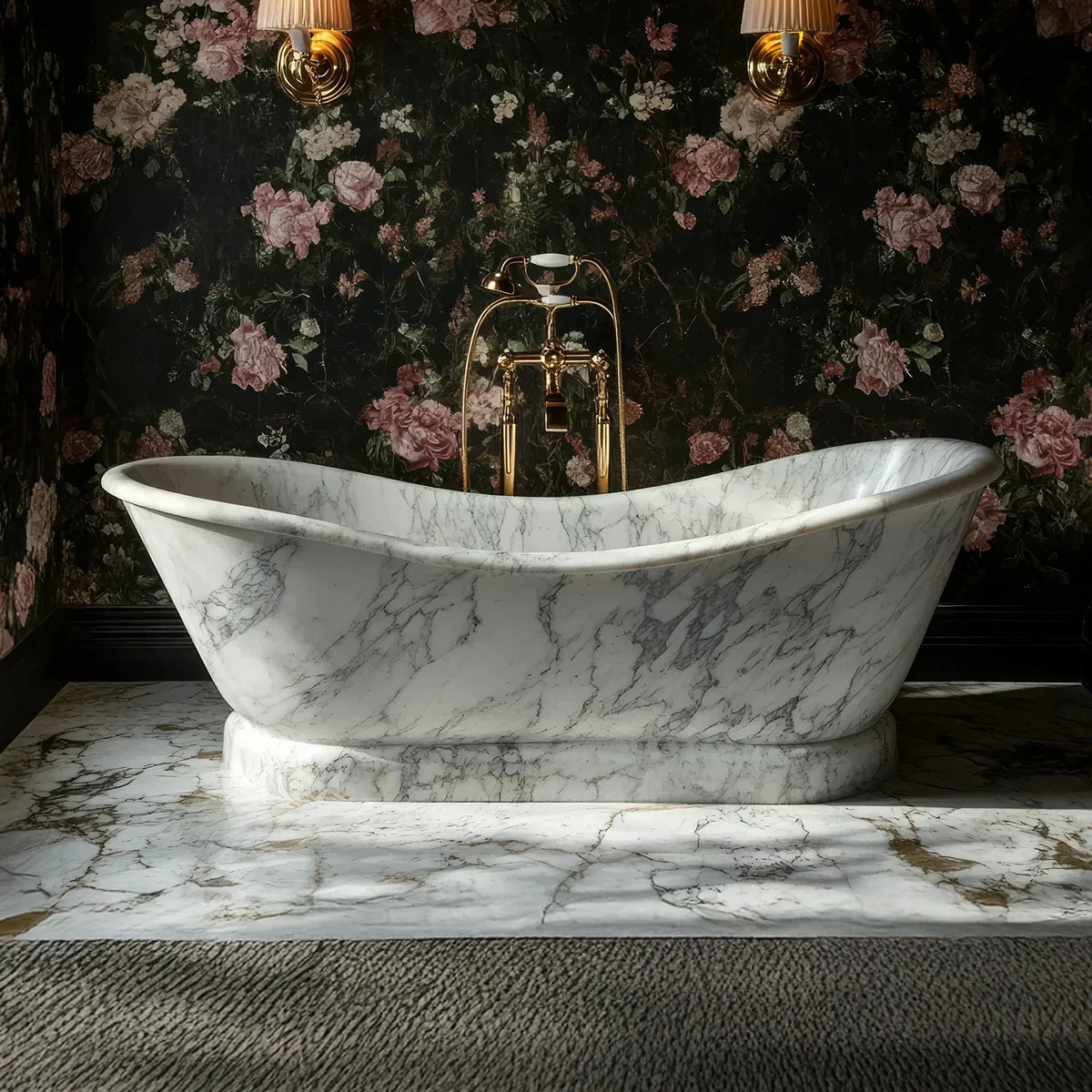 Noir Marble Bathtub