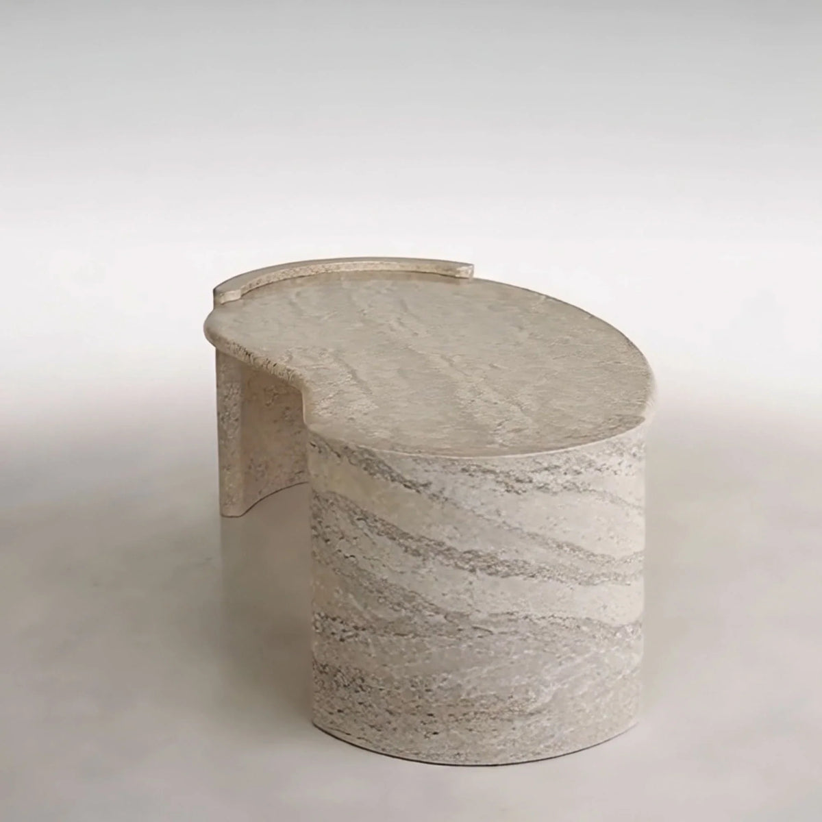Elegant Travertine Marble Coffee Table