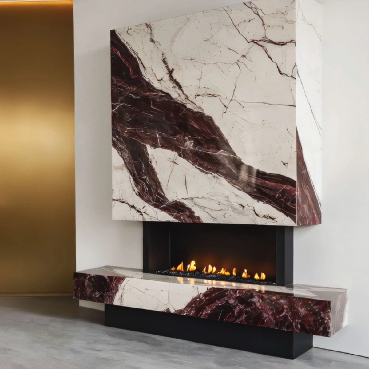 Marble Elegance Fireplace Mantel