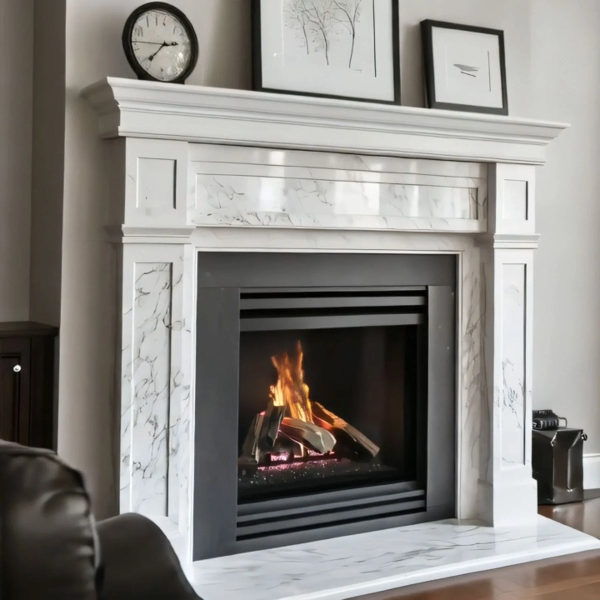 Classic Marble Fireplace Mantel