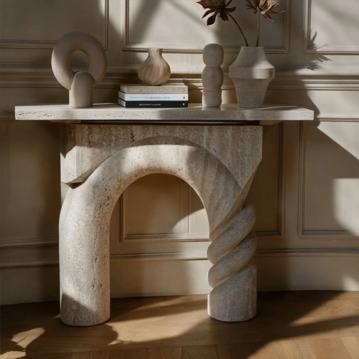 Twisted Arch Console Table