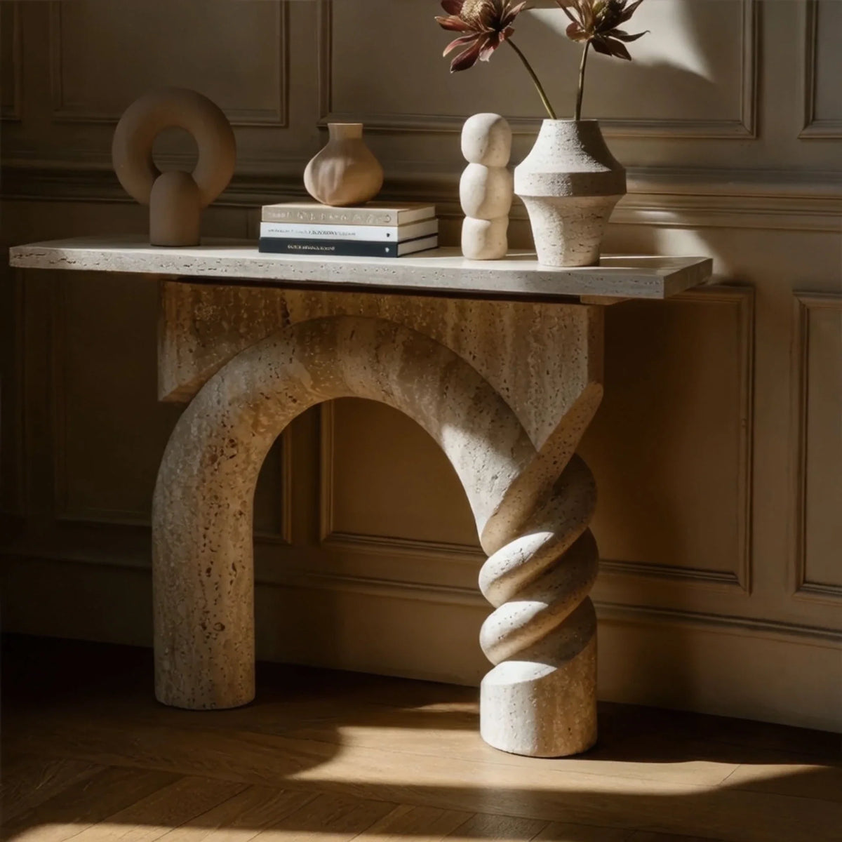 Twisted Arch Console Table