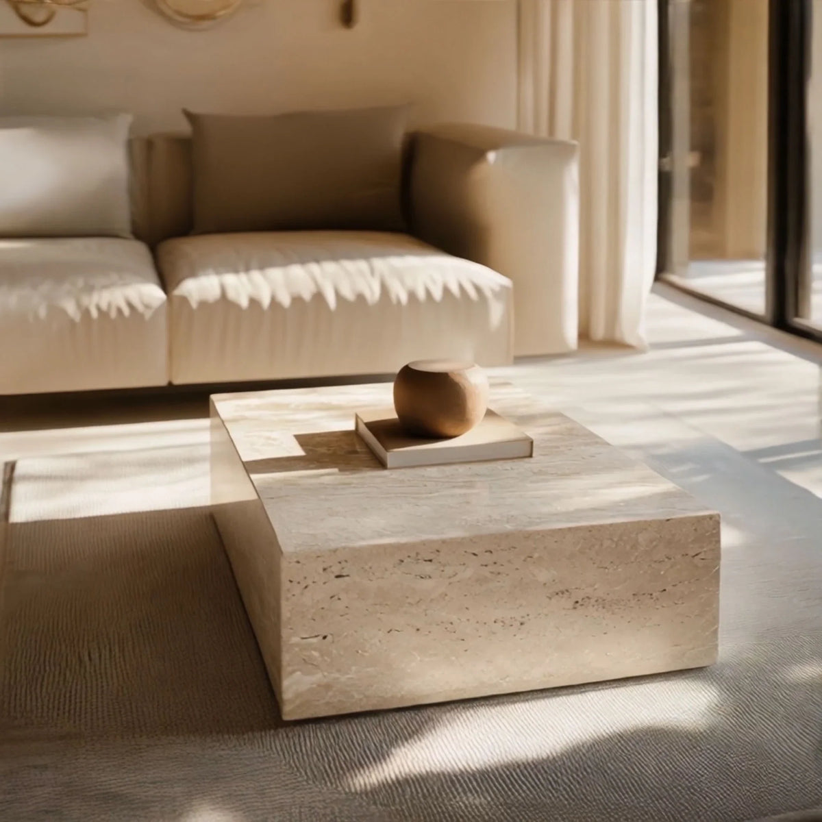 Stone Block Coffee Table