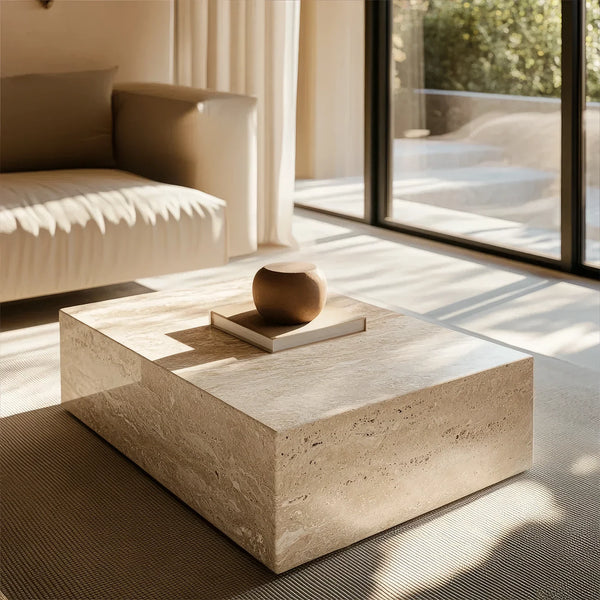 Stone Block Coffee Table