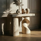 Twist Stone Console Table